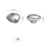 AquaDrop Silberner Keramik-Wandtropfen-Haken