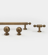 BrassElegance Massivmessing Antik T-Griff