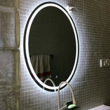 Luxuriöser ovaler LED-Badezimmerspiegel | 60 x 80 cm | Touch-Steuerung & Antibeschlag